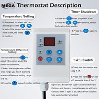 Chauffage au sol électrique portable noir 200L 120V avec protection contre les fuites pour chauffage industriel à l'huile, utilisation extérieure, température maximale 150F
