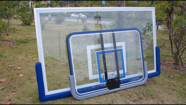 Aluminum Frame Basketball Backboard with 12mm Tempered Glass