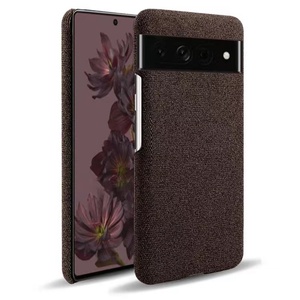 <span class=keywords><strong>Funda</strong></span> Protectora Trasera de Tela Textil Premium Suave y Cómoda con Revestimiento de Cuero para Teléfono Móvil Google <span class=keywords><strong>Pixel</strong></span> 7 Pro - Product Image 3