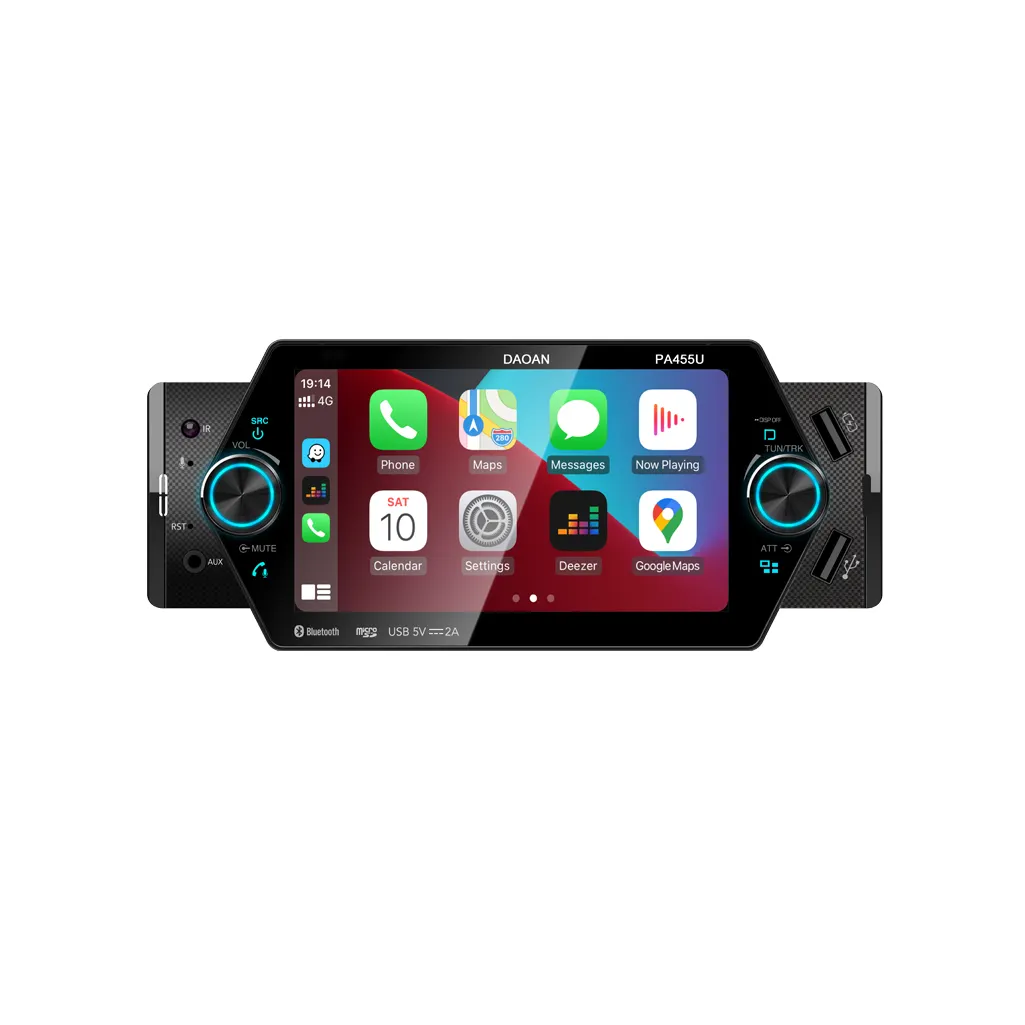 Lettore MP5 auto 1Din 5 pollici TFT Display Aux-in BT supporto telecomando Mirror Link 2USB autoradio lettore Audio Stereo