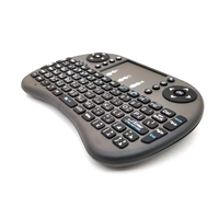 I8 Portabel Kustom Tata Letak Backlight 2.4GHz Mini Wireless Handheld Keyboard untuk Smart TV Android BOX