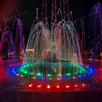Fontaine musicale dansante pour bassin extérieur avec spectacle de lumière LED colorée pour la décoration paysagère commerciale