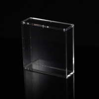 Boîte de présentation moderne en acrylique pliable, empilable, magnétique, protégée contre les UV, personnalisable, pour collections de cartes, pré-assemblée