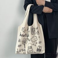 Vente en gros fourre-tout en tissu de coton naturel de taille personnalisée, sacs en tissu pour vêtements avec sac en toile avec logo imprimé personnalisé/