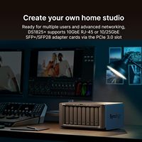 企业级六盘位NAS服务器DS1825 Plus热插拔磁盘存储网络附加存储备份解决方案
