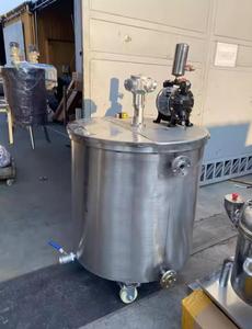 25 gallons 100L acier inoxydable Sus304 liquide pneumatique, agitateur de mélange chimique alimentaire agitateur mélangeur d'air - Product Image 2