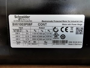 Nuevo y Original Lexium <span class=keywords><strong>BMI</strong></span> BMI1003P06F Motor de <span class=keywords><strong>22</strong></span> kW 3600 rpm Disponible en Almacén - Product Image 3