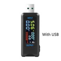 Testeur de tension, de courant et de capacité d'affichage numérique DC 4.5 ~ 36V 0-8A avec interface USB multifonctionnelle de type C