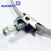 Collier de serrage standard à dégagement rapide non perforé de style allemand, largeur de bande 9 mm, en acier inoxydable SUNTRAC Q01