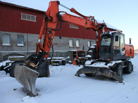 Excavator Roda Hemat Biaya ZX170W Multifungsi dengan Bucket untuk Pekerjaan Infrastruktur Pedesaan