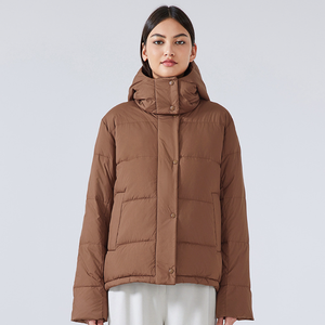 Pull polaire d'hiver pour femmes col haut sweat à capuche zippé respirant et léger tenue décontracté coupe-vent 2024 vêtements d'hiver - Product Image 3