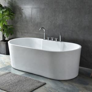 <span class=keywords><strong>Baignoire</strong></span> ovale autoportante moderne en acrylique avec drain central, <span class=keywords><strong>baignoire</strong></span> écologique pour petite <span class=keywords><strong>salle</strong></span> <span class=keywords><strong>de</strong></span> <span class=keywords><strong>bain</strong></span>, utilisation hôtelière - Product Image 4