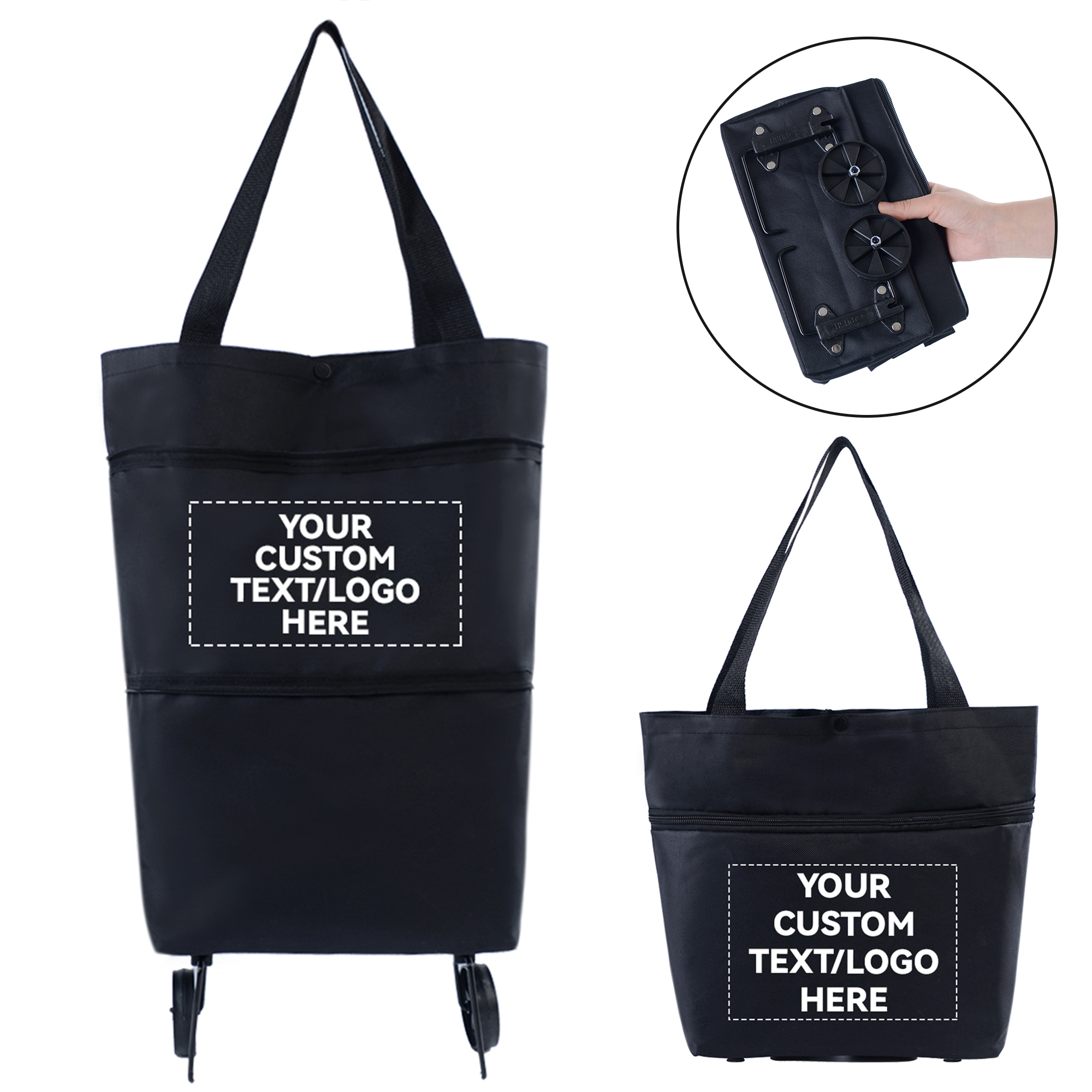Daily Shopping Bag On Wheels for Women Men