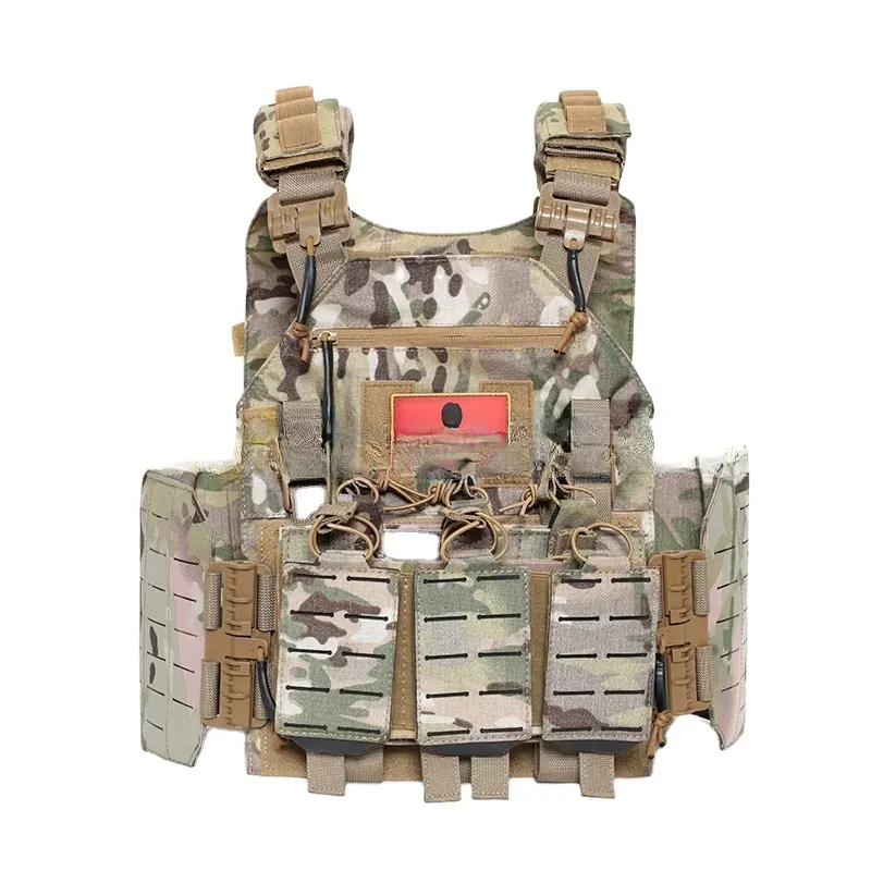 Chaleco de armadura táctica ajustable de liberación rápida Jinfei 3,0 Molle portador de placa Modular Chaleco de entrenamiento de protección de nailon