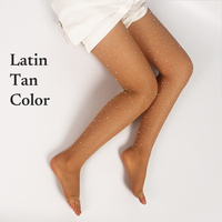 Collants marron pas chers en polyester pour femmes adultes, pour l'entraînement et la danse