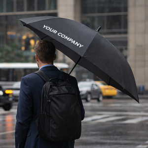 <span class=keywords><strong>Parapluie</strong></span> de golf noir de luxe pour affaires, auvent imperméable en pongé 210T de qualité supérieure, <span class=keywords><strong>grand</strong></span> <span class=keywords><strong>parapluie</strong></span> droit automatique pour les trajets quotidiens - Product Image 5