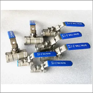 1000WOG 1 PC Ball Valve Female threaded One piece stainless steel water ball valve