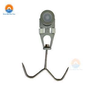 Équipement d'abattage essentiel pour <span class=keywords><strong>boucherie</strong></span> Roulement complet à crochet de poulie de rail de tube pour machines d'abattoir pour abattoirs - Product Image 6
