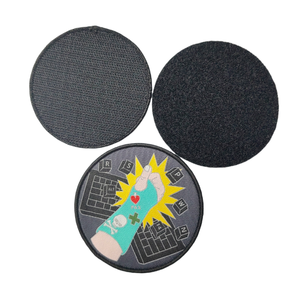Hot Cắt Cho Velcro Làm Việc Áo Sơ Mi Tên Vá Tùy Chỉnh Polyester Sắt Trên In Tên Huy Hiệu Móc & Vòng Lặp Dệt Các Bản Vá Lỗi Cho Hat Sử Dụng - Product Image 4