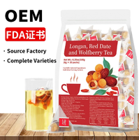 Thé aux fleurs OEM ODM 180g (6x30 sachets par paquet) pour infusion à l'eau chaude/froide, régule les menstruations, nourrit la beauté, protège le foie
