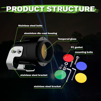 Luces LED de Fibra Óptica Auxiliares para ATV, Luces Láser para Rocas, Látigo de Luz LED