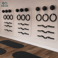 Kit d'accessoires de yoga et de Pilates portable pour la maison avec bandes de résistance, anneau de Pilates, tapis de yoga, barre de gym, haltères et blocs