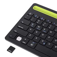 Keyboard Mini untuk Tablet Apple Android Tata Letak Bahasa Inggris Keyboard Nirkabel Portabel