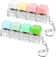 Mini Mechanical Keyboard Toy Keychain Portable Clicker Stress Relief Sensory Toy for Anxiety Office Decompression Pocket Gadget