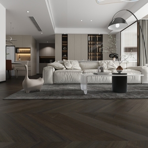 Châu Âu Sồi trắng thiết kế sàn gỗ vàng đen con lắc sàn đồng hồ thiết kế hiện đại rắn gỗ không thấm nước cho sử dụng trong nhà - Product Image 1