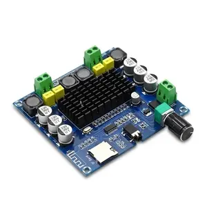 XH-A104 Bt 4.1 TPA3116 Digitale Versterker Boord 2X50W Stereo Audio Amp Module Ondersteuning Tf Card Aux DC12-24V