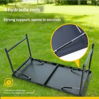Table de camping pliable portable, table de pique-nique d'extérieur pour les voyages, le camping en camping-car, les événements familiaux, les escapades de fin de semaine, les repas en plein air