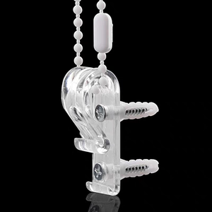 Catena di Sicurezza Trasparente per <span class=keywords><strong>Tende</strong></span> a Rullo, Maniglie in Plastica, Cordini di Trazione per Tapparelle e <span class=keywords><strong>Tende</strong></span> Verticali - Product Image 1