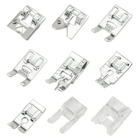 Populaire 82 kits de pieds presseurs multifonctions pour machine à coudre domestique, accessoire d'outillage de couture pour la maison