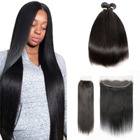 Meilleures ventes : Lots de mèches de cheveux humains vierges Remy vietnamiens bruts, ultra-lisses, super double tiré, double trame machine, soyeux et lisses