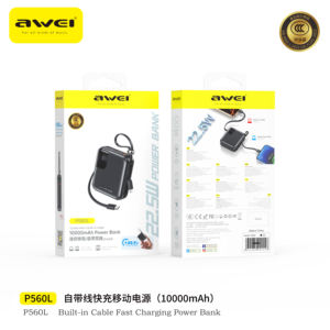 <span class=keywords><strong>AWEI</strong></span> <span class=keywords><strong>พา</strong></span><span class=keywords><strong>ว</strong></span><span class=keywords><strong>เวอร์</strong></span><span class=keywords><strong>แบงค์</strong></span>ขนาดเล็กคุณภาพสูง <span class=keywords><strong>ว</strong></span>ัสดุ PVC ความจุ 10000mAh รองรับการปรับแต่งโลโก้ แบตเตอรี่ Li-Polymer พร้อมหน้าจอ LED และสายชาร์จในตัว - Product Image 6