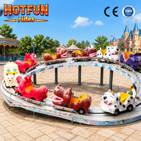 Divertidos Juegos Mecánicos para Parques de Atracciones, Atracción de Animales con Capacidad para 20 Asientos y Diseño de Pista Compacta para Niños Pequeños