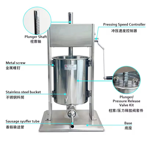 Remplisseur de saucisses électrique automatique <span class=keywords><strong>Chorizo</strong></span> Hot Dog faisant la machine 10L 15L 30L Machine de remplissage de saucisses - Product Image 6