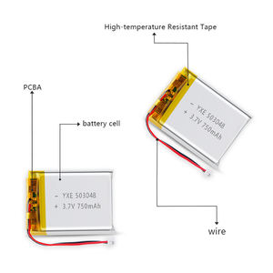 Bateria recarregável do polímero do lítio do malote do preço de fábrica <span class=keywords><strong>3</strong></span>.7V/750mah para o modelo portátil dos dispositivos médicos 503048 aplicado - Product Image 6