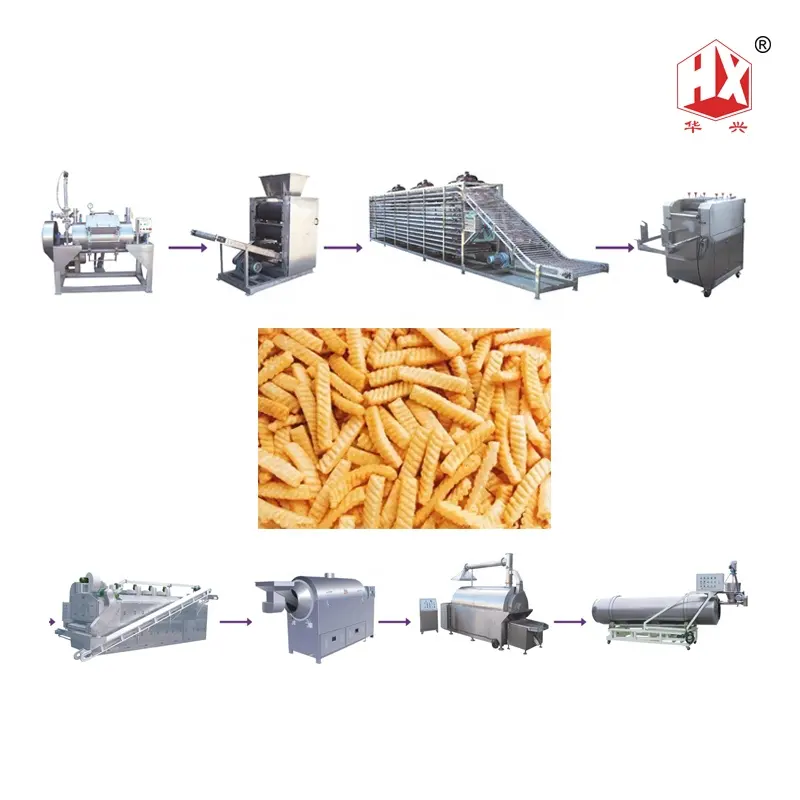 Shantou máquina de fabricação de camarão da linha de produção do cracker da camarão