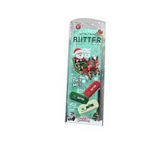Blocs de construction en caoutchouc de 14 cm, jouet à presser couineur anti-stress, thème bâtonnets de beurre de Noël, stock transfrontalier immédiat, 3 ans et plus