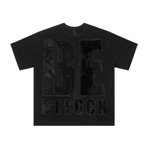 Camiseta de manga corta de estilo Retro para hombre, moda de calle alta con parche de piel bordado resistente, 100% algodón, novedad de verano - Product Image 4