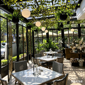 Véranda moderne en aluminium sur mesure avec verre trempé Low-E, insonorisée, pour villa, avec espace jardin. - Product Image 2
