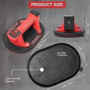 Büyük Cam Granit için Daha Büyük Kauçuk Şasi ve 260KG Taşıma Kapasitesine Sahip 10 İnç Elektrikli Manuel Vakumlu Kaldırıcı - Product Image 2