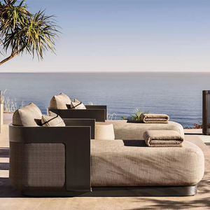 Découvrez des meubles de jardin de luxe modernes similaires en teck pour hôtels, villas et patios – Lit de jour <span class=keywords><strong>extérieur</strong></span> - Product Image 1