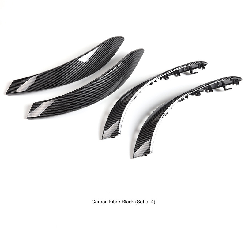 4pcs ABS Carbon Fiber Look Car Door Handle Sticker Cover For BMW 3 F30 2013-18