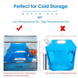 Outdoor Large-capacity 10L Water Bag Folding Portable Car Water Bag Faucet Plastic Bucket Camping Water Bag Bag - Product Image 3