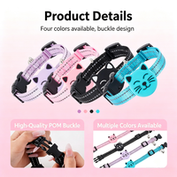 Localizador Inteligente Bluetooth Mini para Mascotas, Collar de Rastreo Reflectante y Ligero, Compatible con Aplicaciones iOS y Android