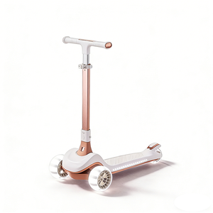 Trottinettes <span class=keywords><strong>électrique</strong></span>s pour enfants à 3 roues avec hauteur réglable, trottinette pliable avec roues lumineuses - Product Image 2