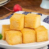 Cubes de tofu de poisson surgelé, produit de surimi à haute teneur en protéines, idéal pour les plats chauds et la restauration