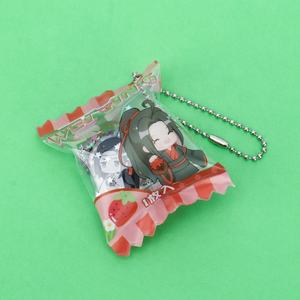 VOGRACE พวงกุญแจพร้อมเลื่อม,กระเป๋าใส่ลูกกวาดอะคริลิกพองตัวได้อย่างสร้างสรรค์ลายการ์ตูนอนิเมะปี2020 - Product Image 2